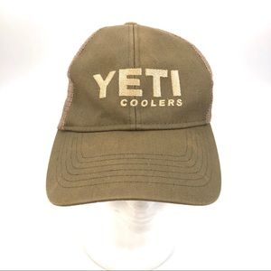 Yeti Coolers Trucker Hat Brown Adjustable Mesh